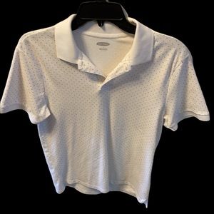 Old Navy mens small polkadot polo shirt